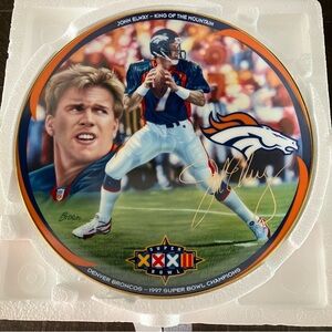 Denver Broncos Super Bowl Commemorative Plate NEW in Box